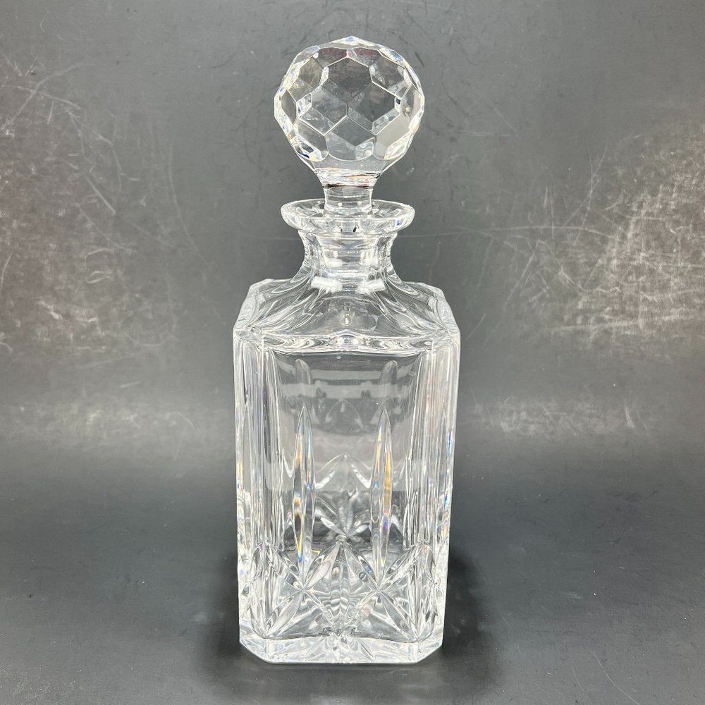 Atlantis Crystal Decanter Stopper Miguel Cut Pattern Portugal Barware Spirits